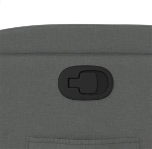 vidaXL Fotel rozkładany, ciemnoszary, tapicerowany tkaniną 9