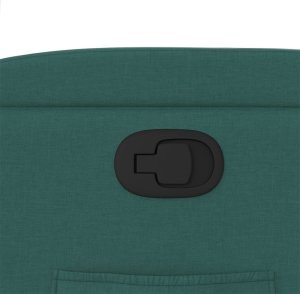 vidaXL Fotel rozkładany, ciemnozielony, tapicerowany tkaniną 9