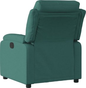 vidaXL Fotel rozkładany, ciemnozielony, tapicerowany tkaniną 3