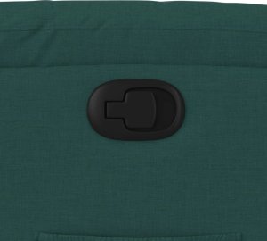 vidaXL Fotel rozkładany, ciemnozielony, tapicerowany tkaniną 9