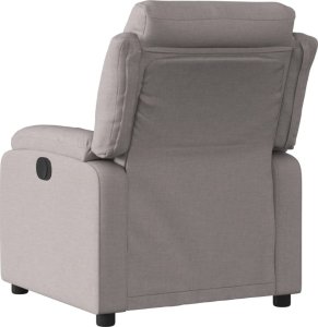 vidaXL Fotel rozkładany, kolor taupe, obity tkaniną 3