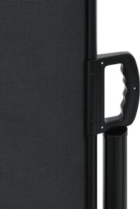 vidaXL Zwijana markiza boczna, czarna, 120 x 600 cm 8