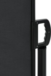 vidaXL Zwijana markiza boczna, czarna, 140 x 600 cm 8