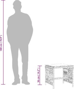 vidaXL Stołki ogrodowe z poduszkami, 4 szt., jasnoszare, 41x41x36 cm 10