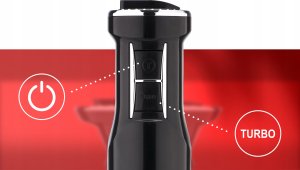 Blender BLENDER RĘCZNY 1200W WIELOZADANIOWY MIKSER Z ZŁOTYM OSTRZEM ROZDRABNIACZ 8