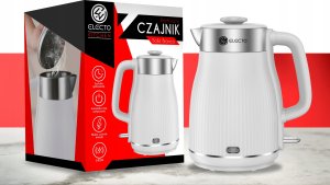 Czajnik CZAJNIK ELEKTRYCZNY BEZPRZEWODOWY 2400W 1,8L BIAŁY ELECTO BOLLE BIANCO 10