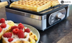 Gofrownica Electo GOFROWNICA 2000W XXL 2 GOFRY Z REGULACJĄ TEMPERATURY PUSZYSTE GOFRY SOLIDNA 4