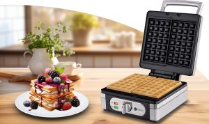 Gofrownica Electo GOFROWNICA 2000W XXL 2 GOFRY Z REGULACJĄ TEMPERATURY PUSZYSTE GOFRY SOLIDNA 10