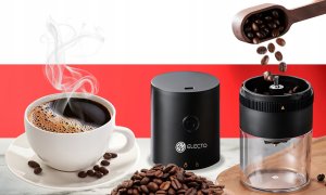 Młynek do kawy Electo MINI ELEKTRYCZNY MŁYNEK DO KAWY BEZPRZEWODOWY PRZENOŚNY USB AKUMULATOR 4