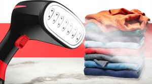 Parownica do ubrań PAROWNICA DO UBRAŃ ŻELAZKO PAROWE STEAMER PAROWY ZESTAW AKCESORIA KLIPS 8w1 4