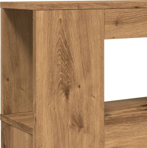 vidaXL Wezgłowie łóżka z LED, dąb artisan, 220x18,5x103,5 cm 9