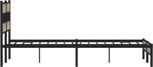 vidaXL Łóżko bez materaca, dąb sonoma, 137x190 cm 5