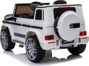 Triton Mercedes AMG G63 dla dzieci Biały + Pilot + MP3 LED + Wolny Start + EVA + Pasy 1