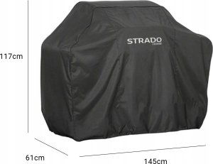 Plandeka Strado Wodoodporny pokrowiec na grilla/rower 145x61x117 3