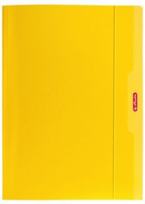 Herlitz Teczka A4 z gumką żółty Color Blocking (174042) 1