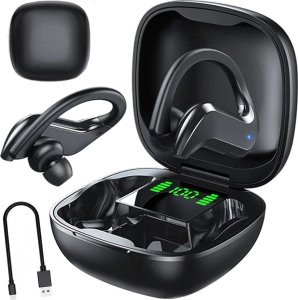 Słuchawki Verk Słuchawki bezprzewodowe bluetooth sportowe do ćwiczenia biegania na ucho Słuchawki bezprzewodowe bluetooth sportowe do ćwiczenia biegania na ucho 1