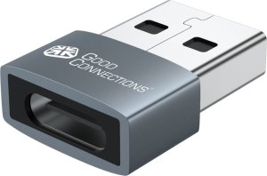 Adapter USB Good Connections GoodConnections USB-A 2.0 > USB-C (ST-BU) Adapter Grau 1