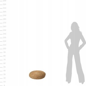 Home Styling Collection Poduszka do siedzienia na podłodze, Ø 40 cm 2