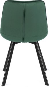 Mebel Elite Krzesło Tapicerowane do Salonu RICK Zielone Welurowe Nowoczesne Loft 10