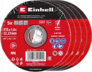 Einhell TARCZA DO METALU 115 MM, 5 SZT. 49711521 1