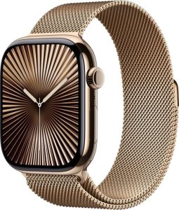 Smartwatch Apple Watch 10 GPS + Cellular 46mm Gold Titanium Milanese Loop Złoty  (MC7T4QF/A) 1