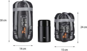 Nils Extreme Śpiwór Ultra Light NC1705 szaro-pomarańczowy 10