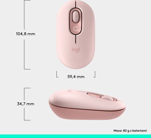 Mysz Logitech POP różowa (910-007413) 10