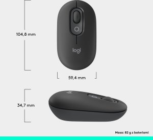 Mysz Logitech POP grafitowa (910-007412) 10
