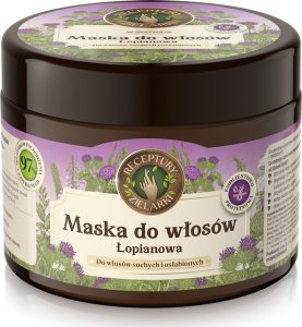 ELFA II RECEPTURY ZIELARKI Skarby Polne Maska łopianowa do włosów suchych i osłabionych 300ml 2