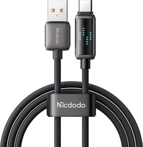 Kabel USB Mcdodo Kabel USB-A do USB-C Mcdodo CA-2350, 6A, wyświetlacz LED, 1.2m 1