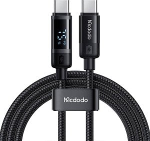 Kabel USB Mcdodo Kabel danych Mcdodo CA-5780 USB-C do USB-C 60W 1.2m (czarny) 1