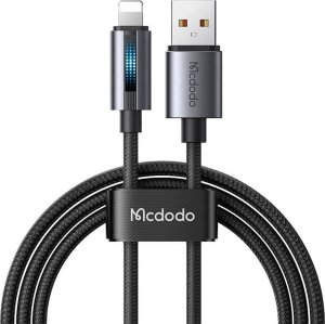 Kabel USB Mcdodo Kabel Mcdodo CA-5660 USB-A do Lightning z pulsującym światłem 1,2m (czarny) 1