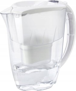 Dzbanek filtrujący Aquaphor Amethyst 2,8 l z żebrowaną pokrywką biały + 1 wkład Maxfor Plus 3