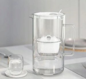 Dzbanek filtrujący Aquaphor Glass 2,5l Szary + 1 wkład Maxfor Plus Mg 5