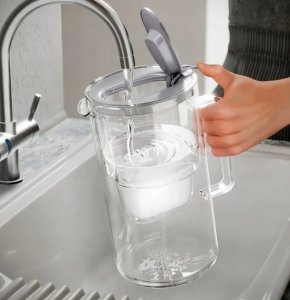 Dzbanek filtrujący Aquaphor Glass 2,5l Szary + 1 wkład Maxfor Plus Mg 6