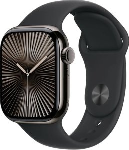 Smartwatch Apple Watch 10 GPS + Cellular 46mm Slate Titanium M/L Czarny  (MWYE3QF/A) 1