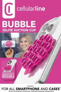 Selfie stick Cellular Line Cellularline Bubble Selfie Saugnapfhalter Pink 1