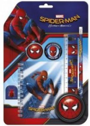 Derform Zestaw 6 przyborów szkolnych linijki Spider-man Homecoming 10 1