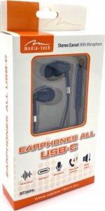 Słuchawki Media-Tech MEDIA-TECH Słuchawki douszne EARPHONES ALL USB-C czarne 4