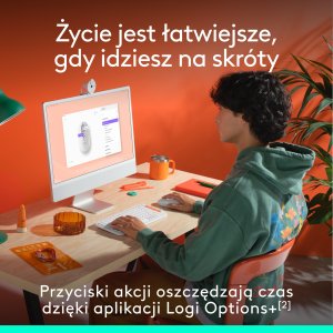 Mysz Logitech POP biała (910-007411) 4