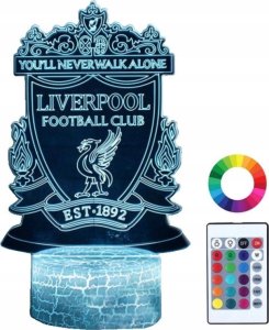 Lampka biurkowa Creative Lampka Nocna Dla Dzieci Liverpool Logo Herb Led 3D 1