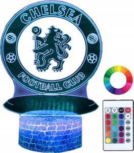 Lampka biurkowa Creative Lampka Nocna Dla Dzieci Chelsea Logo Herb Led 3D 1