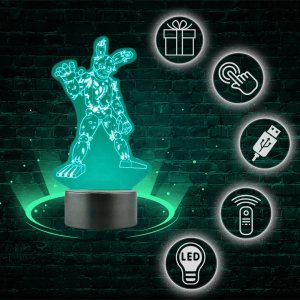 Lampka biurkowa Creative Lampka Nocna Biurkowa Dla Dzieci Fnaf Five Nights At Freddy's Led + Pilot 7