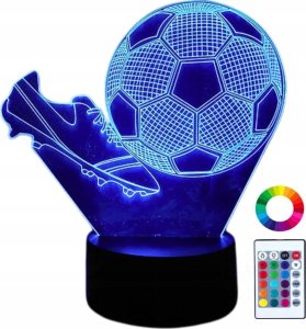 Lampka biurkowa Creative Lampka Nocna Biurkowa Dla Dzieci Piłka Nożna Korki Podświetlana 3D + Pilot 1