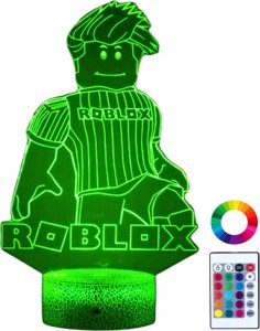 Lampka biurkowa Creative Lampka Nocna Biurkowa Dla Dzieci Gra Roblox Podświetlana 16 Led + Pilot 1