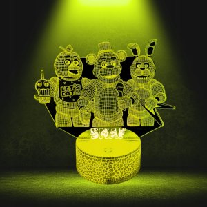 Lampka biurkowa Creative Lampka Nocna Biurkowa Dla Dzieci Fnaf Five Nights At Freddy's Led + Pilot 3