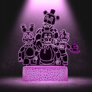 Lampka biurkowa Creative Lampka Nocna Biurkowa Dla Dzieci Fnaf Five Nights At Freddy's Led + Pilot 2