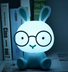 Lampka biurkowa Creative Lampka Nocna Biurkowa Dla Dzieci Króliczek Królik 3 Tryby Podświetlana Duża 3