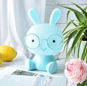 Lampka biurkowa Creative Lampka Nocna Biurkowa Dla Dzieci Króliczek Królik 3 Tryby Podświetlana Duża 4