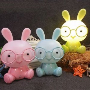 Lampka biurkowa Creative Lampka Nocna Biurkowa Dla Dzieci Króliczek Królik 3 Tryby Podświetlana Duża 8
